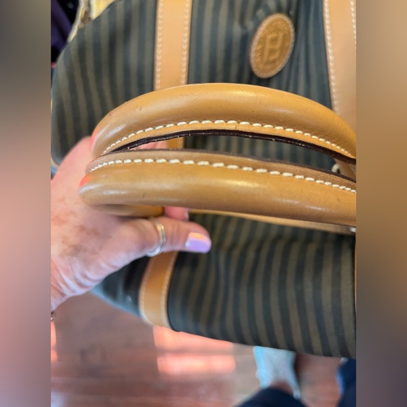 Fendi Authentic Vintage Penguin Striped Boston Duffel Bag - Picture 7 of 14